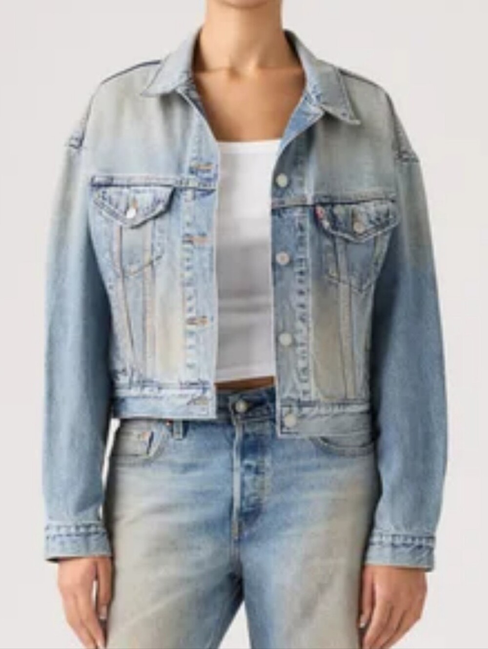 Michael Kors Light Blue High-Rise Women’s Jacket Sz L